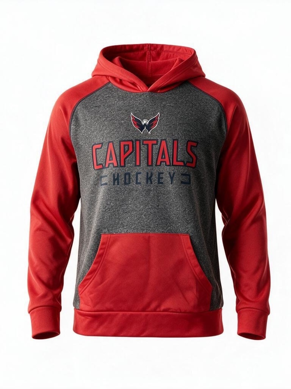 Fanatics Washington Capitals Red & Gray Men's Hockey Hoodie